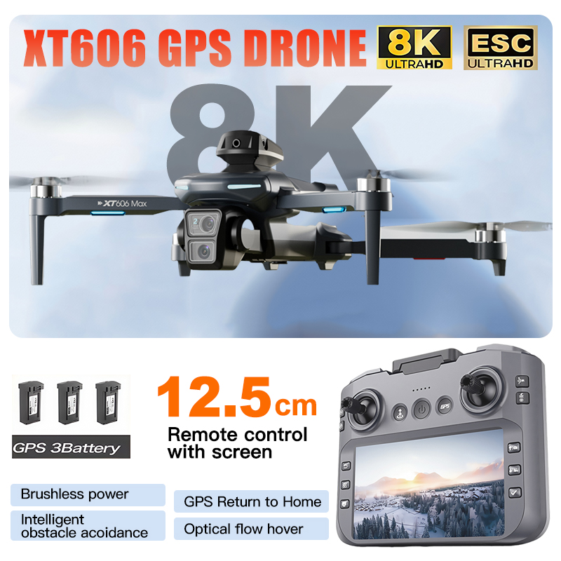 Jjrc Drone X12 - Drone XT606 MAX 3 com Câmera